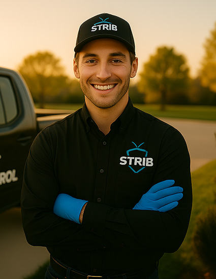 Friendly Strib Pest Control technician ready for a residential service call in Madison, WI