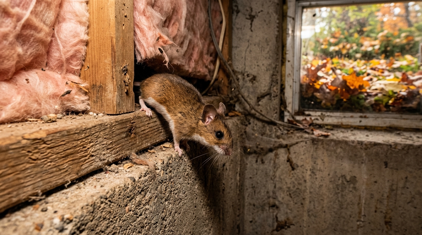 Why Dropping Fall Temperatures Drive Mice into Wisconsin Basements (and How to Seal Them Out)